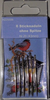 Tapestry needles without point no 20=43mm